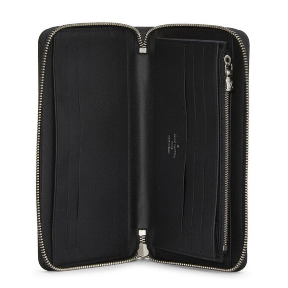 Louis Vuitton Zippy Organizer Taiga Black